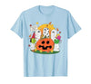 Funny Halloween gift tee Welcome Great Pumpkin Boo Witch Pumpkin Halloween T-Shirt - size chart