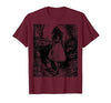 Alice in Wonderland - Down the Rabbit Hole Fantasy Vintage T-Shirt — design detail