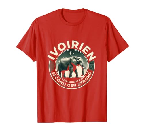Mademark Ivoirien, Second Gen Strong Elephant Heritage Design T-Shirt - Men - size chart