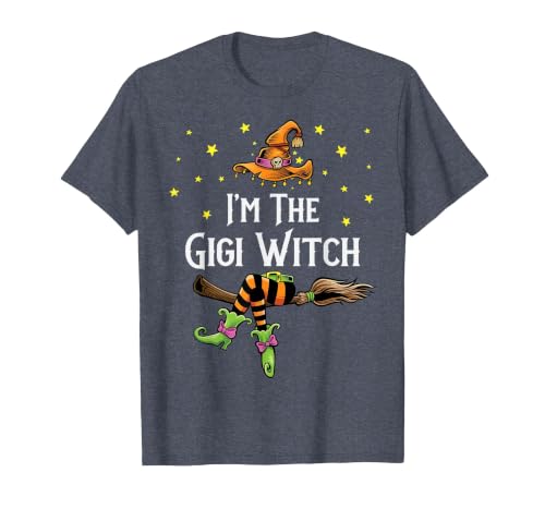 Matching Witch Halloween Costumes by Foxio Im the Gigi Witch Halloween Matching Group Costume T-Shirt - size chart