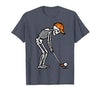 Halloween Tees for Women Men Kids Skeleton Golf Halloween Golfer Costume Dad Mens Boys Kids T-Shirt - size chart