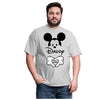 AMAZING RETRO Mickey Minnie Couple Shirts Dad Mom Couple Matching Pregnancy Announcement T-Shirt-(Sold Separately) - size