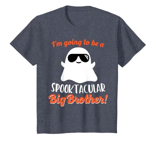 Halloween Pregnancy Announcements by HotW Big Brother Pregnancy Announcement Ghost Funny Boy Halloween T-Shirt - size chart