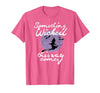 Witchy Halloween Witch Tees Halloween Something Wicked This Way Comes Shakespeare Shirt T-Shirt - size chart