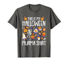 Halloween Shirts Costume Women Men Kids Pajama This is My Halloween Pajama Shirt Pumpkin Witch Skeleton T-Shirt - size chart