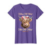 Christian Western Highland Cow Lovers Tees Follow The Word Not The Herd Christian Western Highland Cow T-Shirt - size chart