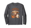 Loves LuLu Highland Cow, Cute and Cozy Ready for Fall Fun! Long Sleeve T-Shirt - size chart