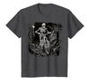 Scary Cyclist Skeleton Gifts Cycling Skeleton Mountain MTB Bicycle Cyclist Skeleton T-Shirt - size chart