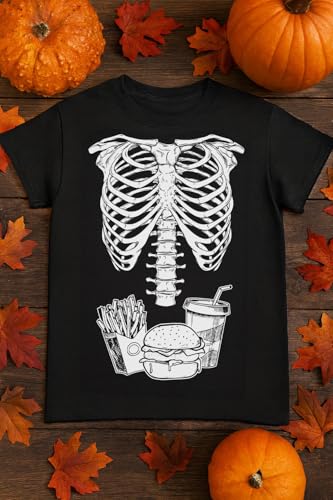 Tstars Pumpkin Halloween Shirt Men Scary Jack-O'-Lantern Face Funny Tee - size chart
