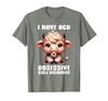 Funny Cow Apparel I Have OCD Obsessive Cow Disorder Cow Lover Farmer T-Shirt - size chart