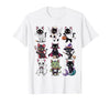 Halloween Cat Apparel Halloween Cat T-Shirt - Spooky Kittens Costume T-Shirt - size chart