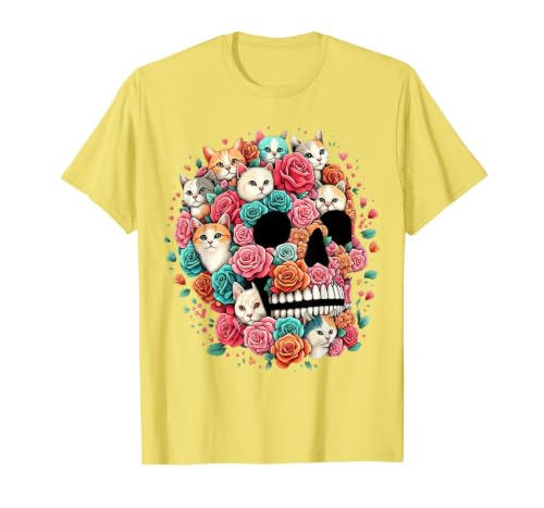 TS - SHOP - Kitty Skeleton Halloween Costume Idea Cat Skull - Kitty Skeleton Halloween Costume Idea T-Shirt - size chart