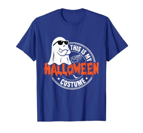 Happy Halloween This Is My Halloween Costume This is My Halloween Costume Funny T-Shirt - size chart