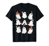 Boo Ghost Halloween Baseball Happy Halloween Baseball Lover T-Shirt - size chart