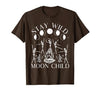 Funny Stay Wild Moon Child Tee Shirt Stay Wild Moon Child Funny Skeleton Dancing Halloween T-Shirt - size chart