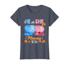 He Or She Pumpkin Gender Reveal Party Supplies Tee Halloween Pumpkin Gender Reveal He or She Mommy to Be T-Shirt - size chart