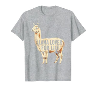Mademark Llama Lover For Life Peru Graphic Design T-Shirt - size chart