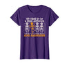 Orange Ribbon ADHD Awareness clothing Halloween Skeleton ADHD Awareness T-Shirt - size chart