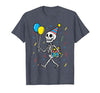 Halloween Tees for Women Men Kids Skeleton Birthday Halloween Costume Boys Teens Girls Kids T-Shirt - size chart
