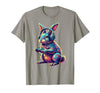 Rabbit Gaming Animal Video Games Funny Rabbit T-Shirt — design detail