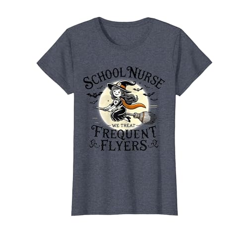 Spooky Halloween Costume School Teacher Student School Nurse Treat Frequent Flyer Witch Funny Halloween 2024 T-Shirt - size