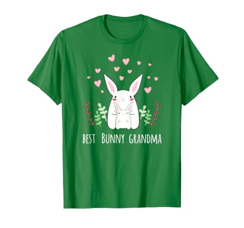 Cute Bunny Grandma Rabbit Grandmother T-Shirt — design detail
