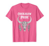 Chickasaw Pride Native American Nice Gifts Chickasaw Pride Tribe Native American Indian Buffalo T-Shirt - size chart
