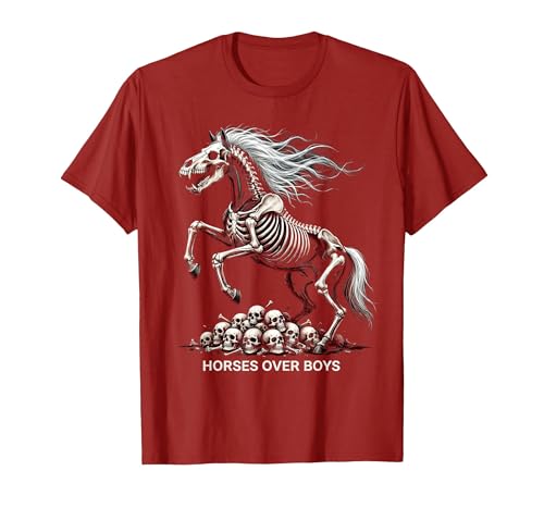Mademark Horses Over Boys Equestrian Design for Women T-Shirt - Men - size chart