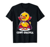 Funny Halloween Costume Count Quackula Funny Duck Halloween Costume T-Shirt - size chart