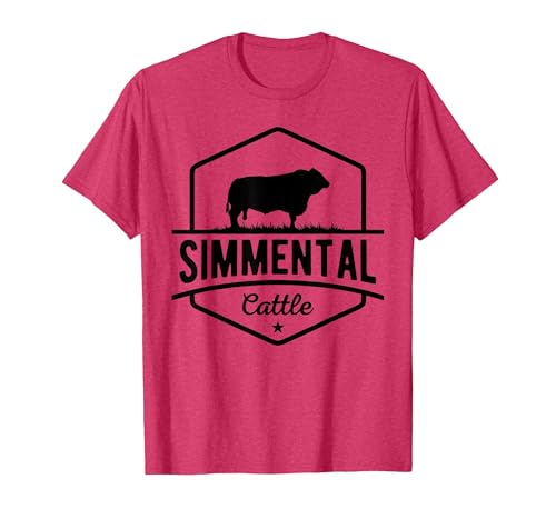 Funny Farmer Gift for Simmental Cattle Cow Farmer - Simmental Cattle T-Shirt - size chart
