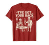 Halloween Costume For Doctor I've Got Your Back I've Got Your Back Halloween Skeleton Doctor Costume T-Shirt - size chart