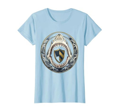 Shark Open Jaw Teeth Graphic Design T-Shirt