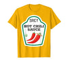 Lustige Essen & Sauce Fasching Kostüm Co. Chilli Sauce Costume Funny Fancy Dress Costumes for Men and Women T-Shirt - size