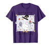 Spooky Goose Teacher Halloween Costume Funny Halloween Silly Goose Witch Spooky Goose Teacher Club T-Shirt - size chart