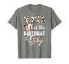 Titi of The Birthday Boy Cow Farm 1St Birthday Boy T-Shirt - size chart