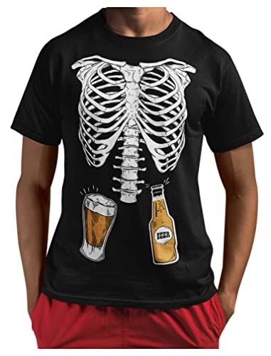 Tstars Pumpkin Halloween Shirt Men Scary Jack-O'-Lantern Face Funny Tee - size chart
