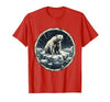 Mademark Polar Bear Drifting on Ice Floe Illustration T-Shirt - size chart