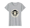 Mademark Chaos Is My Cardio Funny Monkey Design T-Shirt - Women - size chart