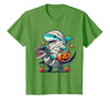 Funny Shark Dinosaur Halloween Kids Boys Tees Shark Riding Dinosaur T-rex Funny Halloween Pumpkin Boys Kid T-Shirt - size