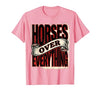 Mademark Horses Over Everything Equestrian Design T-Shirt - Men - size chart