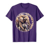 Mademark Elephant Love Gentle Trunk Embrace Wildlife Art T-Shirt - Men - size chart