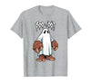 Spooky Bigfoot Sasquatch Ghost Halloween Humor Fun Boo Foot Bigfoot Ghost Sasquatch Halloween Funny Humor T-Shirt - size