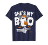 Funny Couples Halloween Matching Couple Outfits He's My Boo Matching Couple Halloween Couples She's My Boo T-Shirt - size