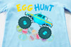 Easter Day Gift for Toddler Boy Baby Girl Tractor Loving Bunny T-Shirt — design detail