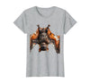 Mademark Grinning Bat Upside Down Rabies Humor Graphic T-Shirt - size chart