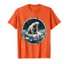 Mademark Polar Bear Drifting on Ice Floe Illustration T-Shirt - size chart