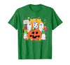 Funny Halloween gift tee Welcome Great Pumpkin Boo Witch Pumpkin Halloween T-Shirt - size chart