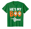 He's My Boo Matching Halloween Pajama Couples Funny T-Shirt - size chart