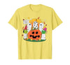 Funny Halloween gift tee Welcome Great Pumpkin Boo Witch Pumpkin Halloween T-Shirt - size chart