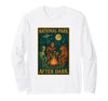 National Park After Dark Tee National Park After Dark: Alien Bigfoot Bear Camping Long Sleeve T-Shirt - size chart